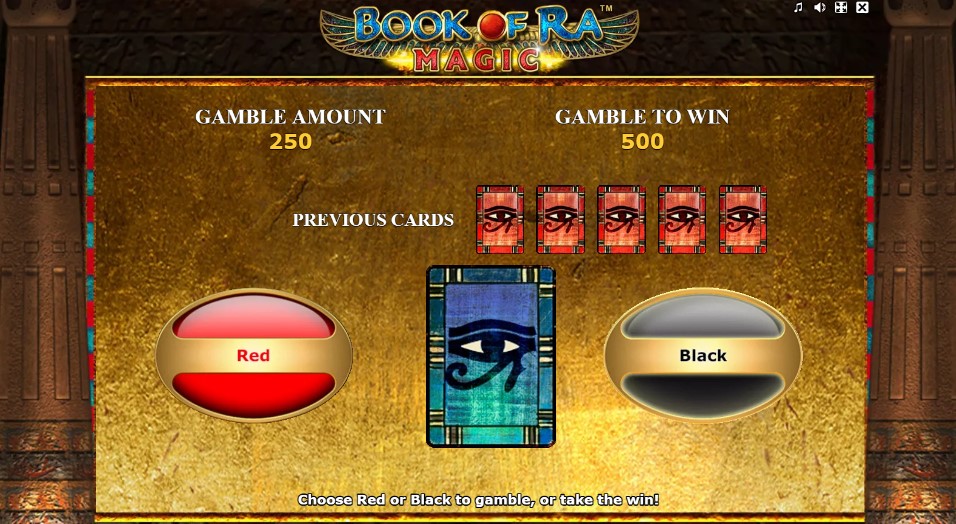 Book of Ra Magic Gamble-Funktion